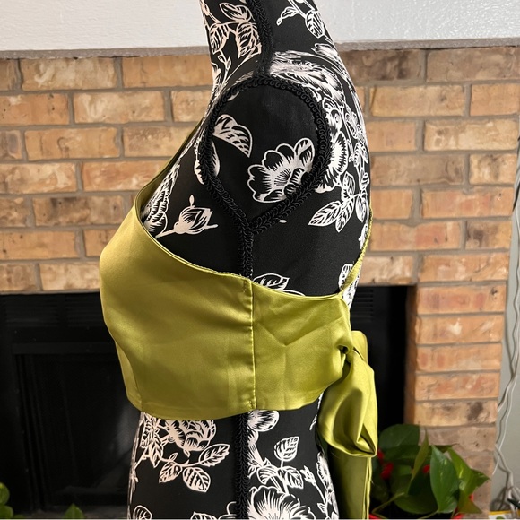 Shein Women Tops Sexy Plain One Shoulder null Olive Green & Blue NWOT - Picture 12 of 12